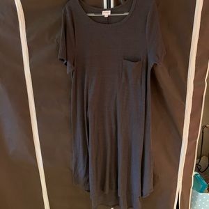 EUC LuLaRoe Carly - 3XL - Solid Charcoal Grey